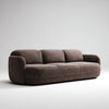 3-Sitzer Sofa Braun 220 x 95 x 78 cm Cordbezug aus Polyester Rechteckig