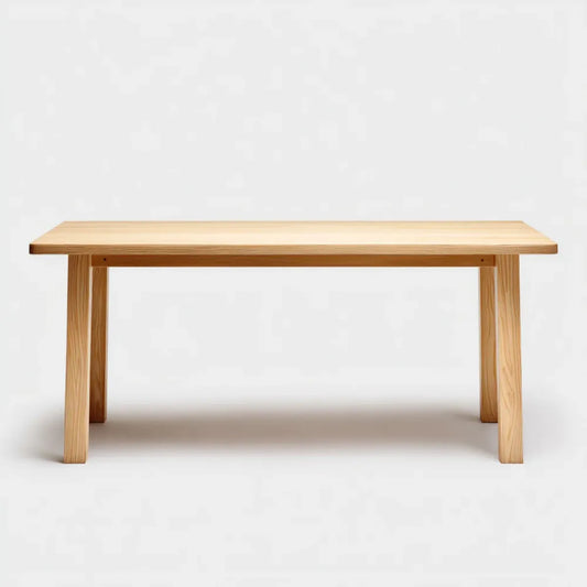 Esstisch Natur 140 x 80 x 75 cm aus massivem Kiefernholz rechteckig